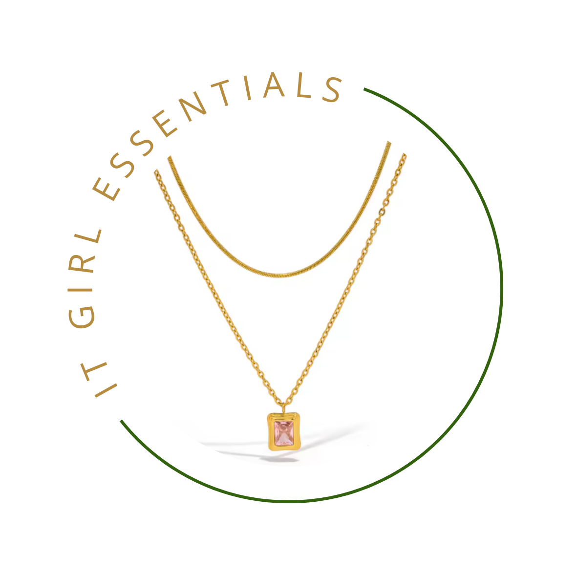 Layered Pink Princess Necklace